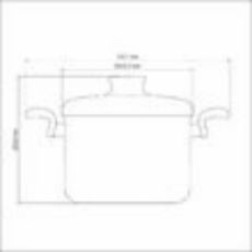 Caldeir�o antiaderente Tramontina 20cm 4,2L Paris Grafite