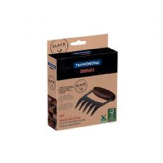 GARRAS MULTIUSO CHURRASCO BLACK - LAMINA DE A�O INOX E CABO DE MADEIRA