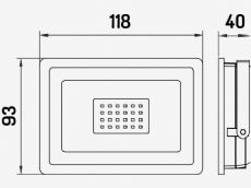 REFLETOR  LOOKLED 20W - SPOTLUX