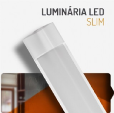 LUMIN�RIA DE LED MODELO SLIM 1440 - BIVOLT - 6500K - 18W